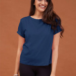 All Day Essential Cotton Modal Tee in Relaxed Fit