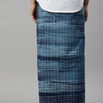 Men Blue Checked Print Cotton Dhotis