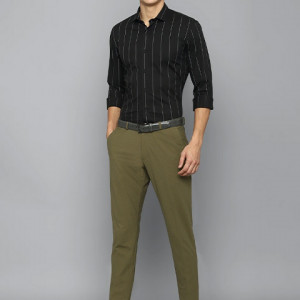 Slim Fit Flat-Front Trousers